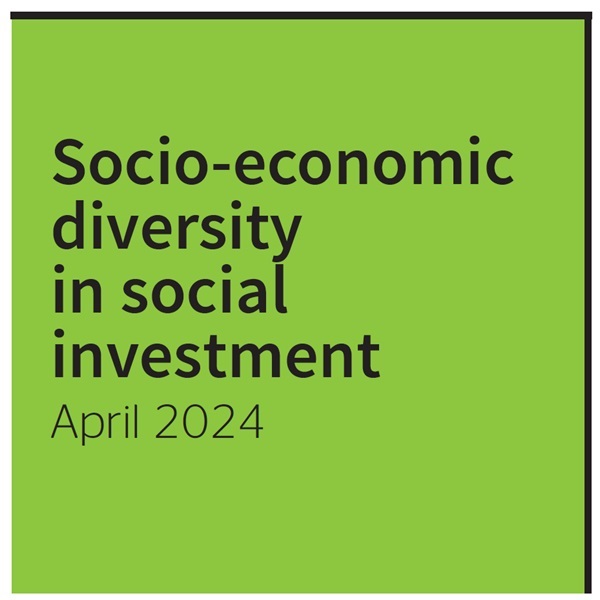 Front cover of the socioeconomic diversity in social investment report